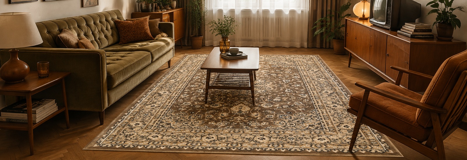 Obývacia izba s kobercom Sultan 42 Beige