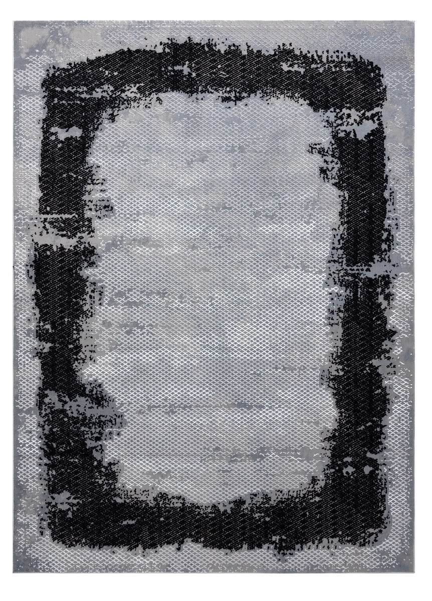 Kusový koberec Core A004 Frame black/light grey - 180x270 cm Dywany Łuszczów 