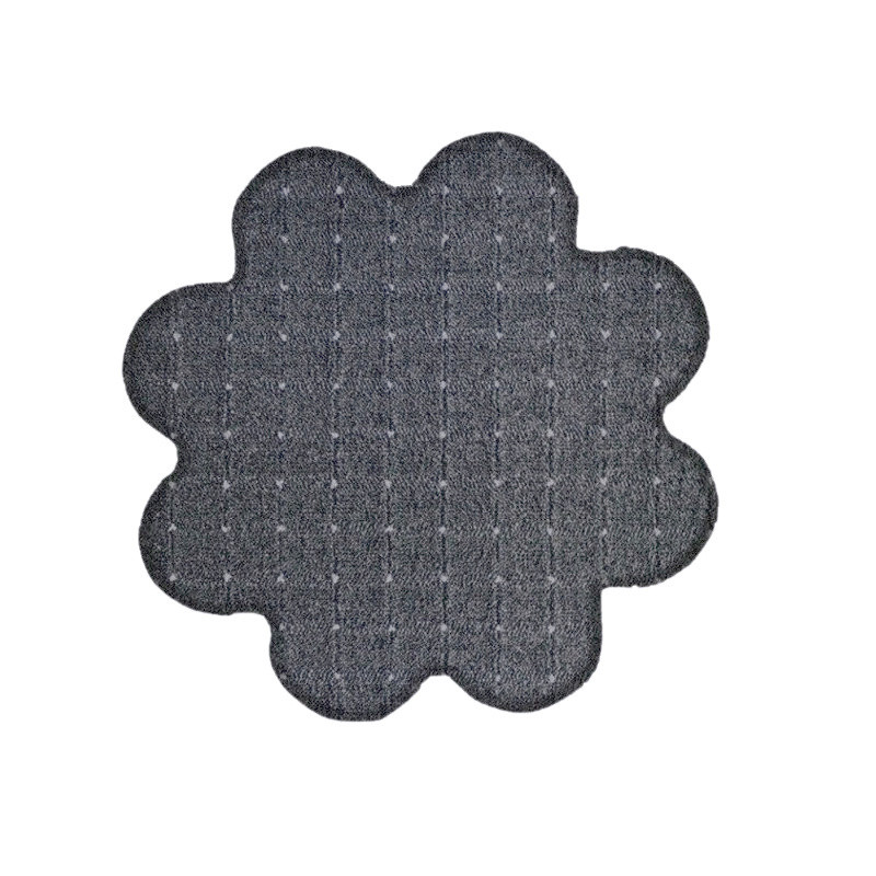 Kusový koberec Udinese sivý kvietok - 120x120 kvietok cm Vopi koberce 