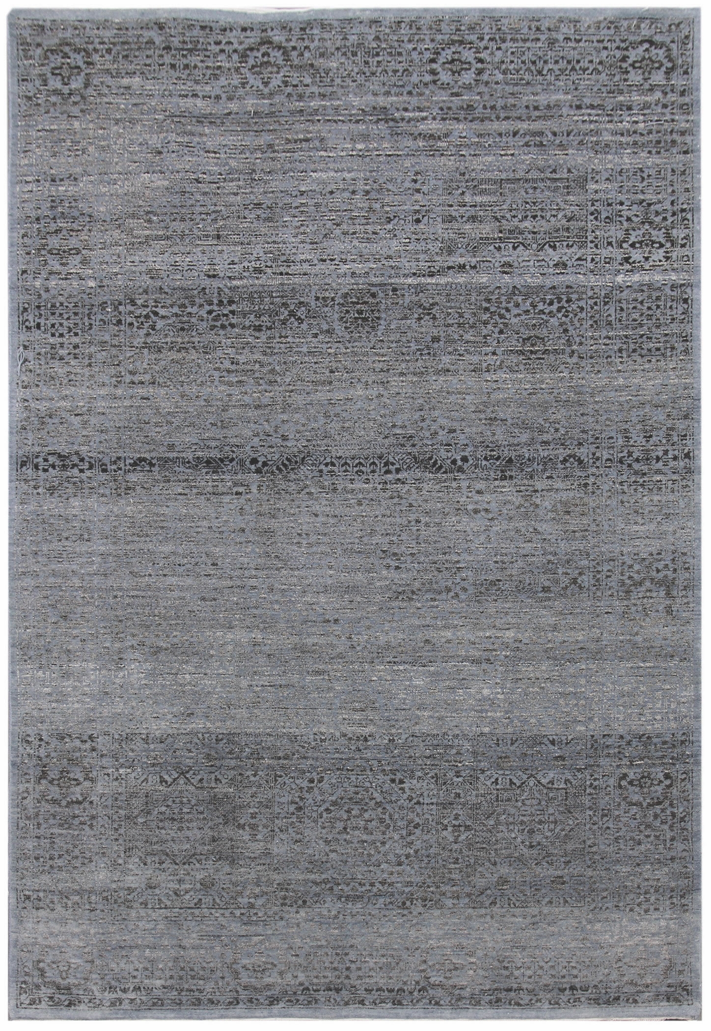 Ručne viazaný kusový koberec Diamond DC-MAMLOOK jeans blue / black - 180x275 cm Diamond Carpets koberce 