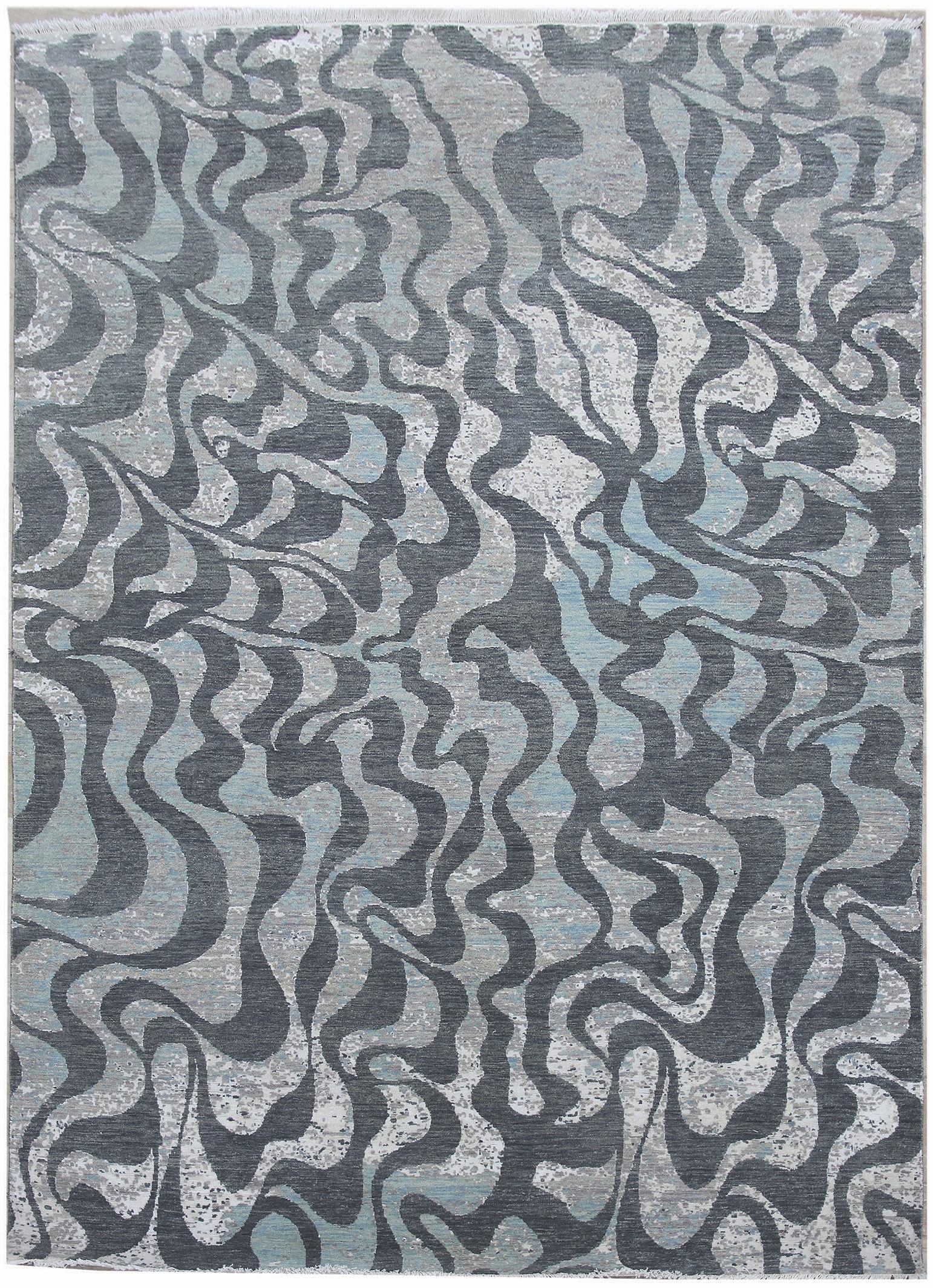 Ručne viazaný kusový koberec Diamond DC-M1 Grey / aqua - 180x275 cm Diamond Carpets koberce 