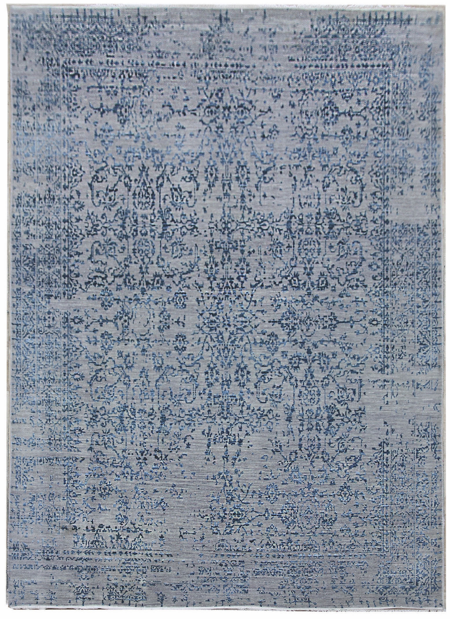 Ručne viazaný kusový koberec Diamond DC-JK 1 Silver / blue - 120x170 cm Diamond Carpets koberce 