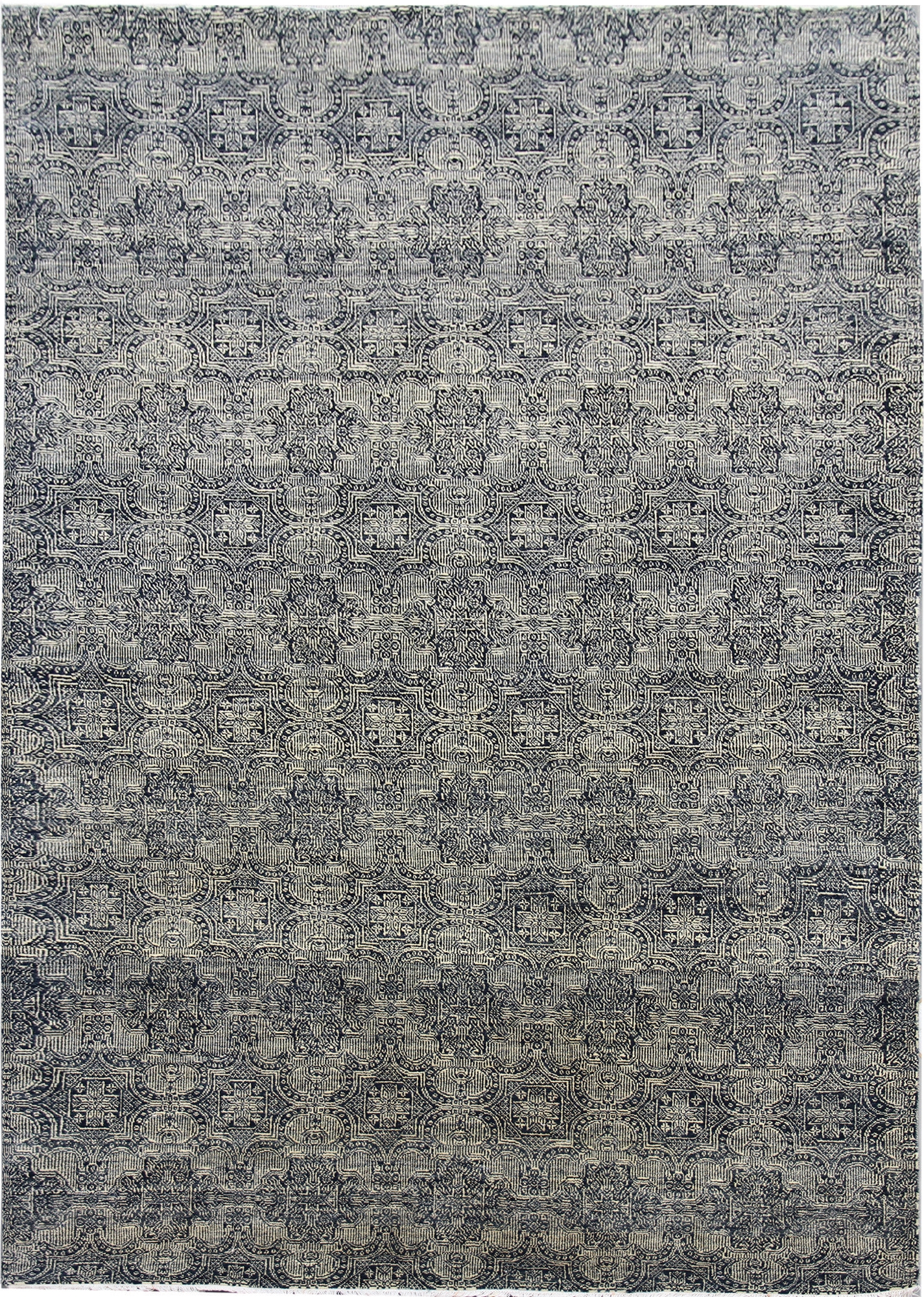 Ručne viazaný kusový koberec Diamond DC-JK 1 SILVER / BLACK - 120x170 cm Diamond Carpets koberce 