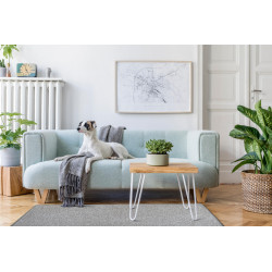 Kusový koberec Eton sivý 73