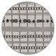 Kusový koberec Mujkoberec Original Flatweave 104852 Black / Cream kruh – na von aj na doma