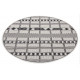 Kusový koberec Flatweave 104852 Black / Cream kruh