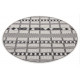 Kusový koberec Mujkoberec Original Flatweave 104852 Black / Cream kruh – na von aj na doma
