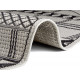 Kusový koberec Flatweave 104852 Black / Cream kruh