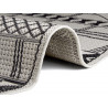 Kusový koberec Flatweave 104852 Black / Cream kruh
