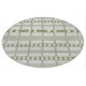 Kusový koberec Flatweave 104853 Green / Cream kruh