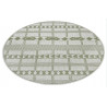 Kusový koberec Flatweave 104853 Green / Cream kruh