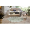 Kusový koberec Flatweave 104853 Green / Cream kruh
