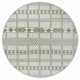 Kusový koberec Mujkoberec Original Flatweave 104853 Green / Cream kruh – na von aj na doma