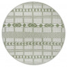 Kusový koberec Flatweave 104853 Green / Cream kruh