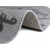 Detský kusový koberec Flatweave 104887 Silver / Grey kruh