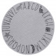 Detský kusový koberec Flatweave 104887 Silver / Grey kruh