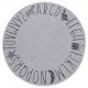 Detský kusový koberec Mujkoberec Original Flatweave 104887 Silver / Grey kruh
