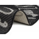 Detský kusový koberec Flatweave 104885 Black / Cream kruh