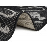 Detský kusový koberec Flatweave 104885 Black / Cream kruh