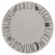 Kusový koberec Mujkoberec Original Flatweave 104884 Cream / Black kruh – na von aj na doma