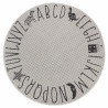 Kusový koberec Flatweave 104884 Cream / Black kruh
