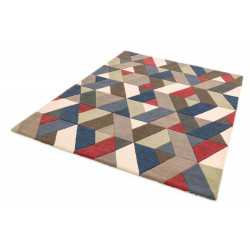 AKCIA: 120x170 cm Ručne všívaný kusový koberec Funk Chevron multi