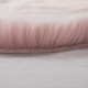 Kusový koberec Freja Faux Fur Copenhagen Blush Pink