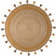 Kusový koberec Lunar Jute Circle Ochre