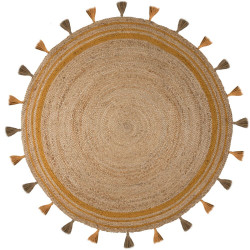 Kusový koberec Lunar Ochre kruh