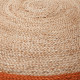 Kusový koberec Lunar Jute Circle Orange