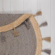 Kusový koberec Lunar Jute Circle Grey