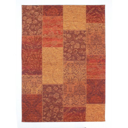 Kusový koberec Manhattan Patchwork Chenile Terracotta