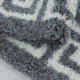 Kusový koberec Hera Shaggy 3301 grey kruh