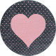 Detský kusový koberec Bambi 830 pink kruh