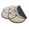 AKCIA: 200x200 kvietok cm Ručne všívaný kusový koberec Lotus Purple