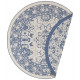 Kusový koberec Mujkoberec Original Nora 104150 Blue Creme kruh – na von aj na doma