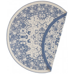 Kusový koberec Mujkoberec Original Nora 104150 Blue Creme kruh