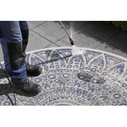 Kusový koberec Mojkoberec Original Nora 104162 Blue Creme kruh – na von aj na doma