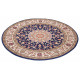 Kusový koberec Herat 105279 Blue Cream kruh
