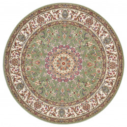 Kusový koberec Herat 105283 Sage green Cream kruh