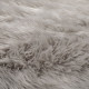 Kusový koberec Faux Fur Sheepskin Grey kruh