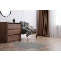 Kusový koberec Color Shaggy sivý kvietok