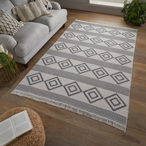 Kusový koberec Deuce Teo Recycled Rug Monochrome