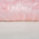 Kusový koberec Faux Fur Sheepskin Pink kruh