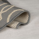 Kusový koberec Florence Alfresco Milan Anthracite/Beige kruh – na von aj na doma