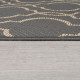 Kusový koberec Florence Alfresco Milan Anthracite/Beige kruh – na von aj na doma