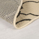 Kusový koberec Florence Alfresco Milan Beige/Black kruh – na von aj na doma