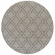 Kusový koberec Florence Alfresco Milan Grey/Black kruh – na von aj na doma