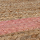 Kusový koberec Grace Jute Natural/Pink