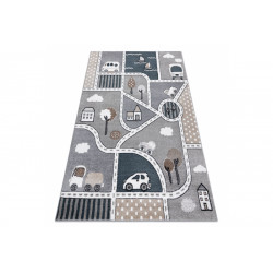 Detský kusový koberec Fun Strade grey